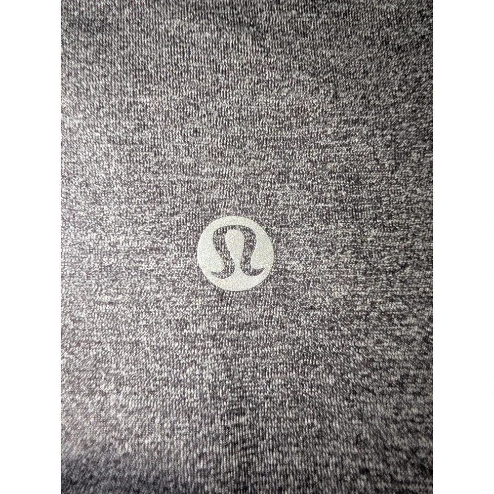 Lululemon Leggings Women 12 Gray Heathered High Rise Stretch Yoga Activewear - Picture 6 of 7